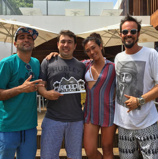 Dani Suzuki com Paulinho Vilhena, o RP Murillo Lima e o empresário Claudinho Dani Suzuki com Paulinho Vilhena, o RP Murillo Lima e o empresário Claudinho