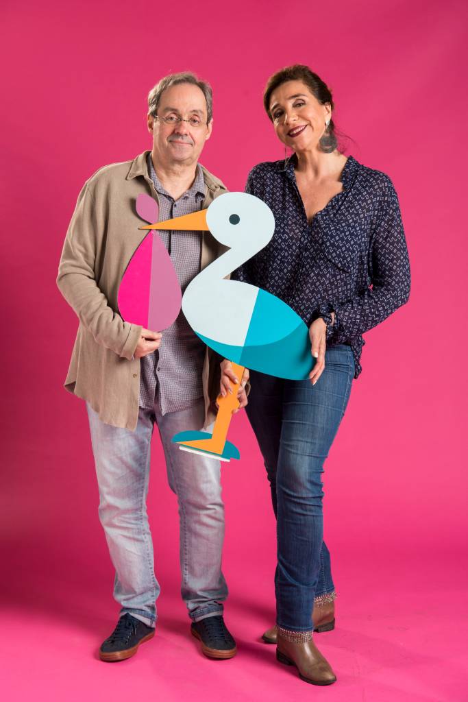 Daniel Dantas e Marisa Orth na série Pais de Primeira Daniel Dantas e Marisa Orth na série Pais de Primeira