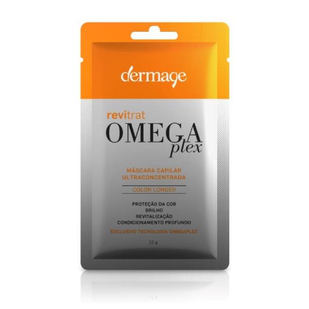 <strong>Dermage</strong>, Revitrat Omegaplex Mask - <strong>R$12,90</strong> (dois sachês de 15g)