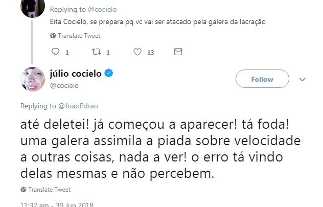 Júlio Cocielo acusado de racismo dg8mav2wkamkfvj