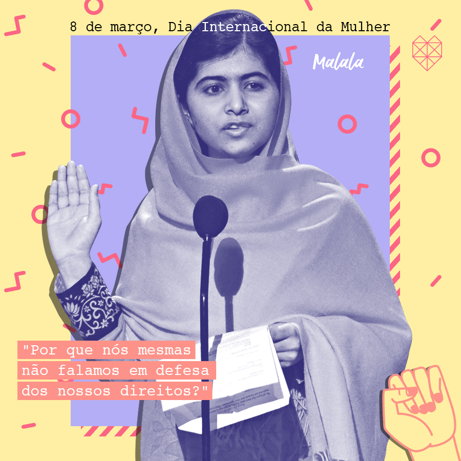 dia internacional da mulher mensagem inspiradora malala yousafzai