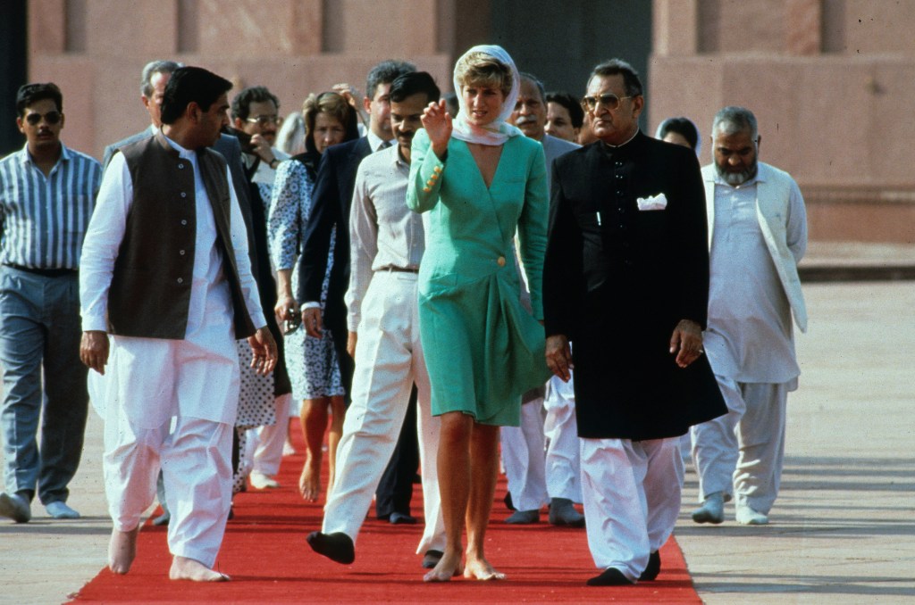 Princesa Diana no Paquistao em 1991