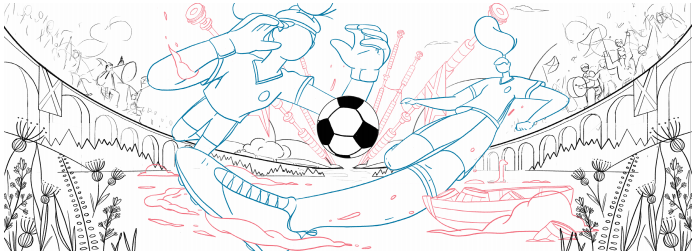 Doodle-escócia Doodle-escócia