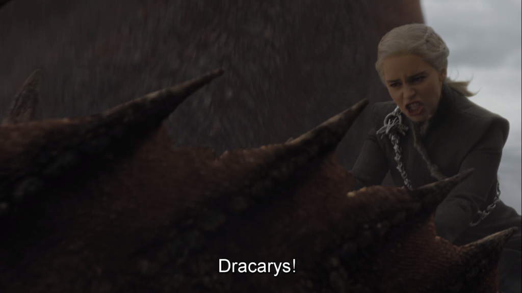 daenerys diz dracarys