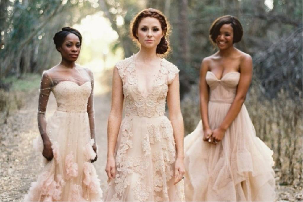 23 vestidos de noiva em tom champagne para quem não quer vestir branco