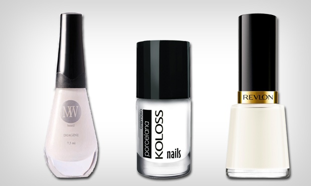 O esmalte branco está com tudo! O esmalte branco está com tudo!