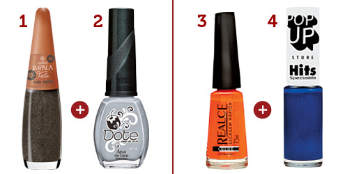 Passo a passo das unhas color block Passo a passo das unhas color block