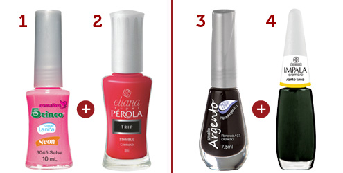 Passo a passo das unhas color block Passo a passo das unhas color block