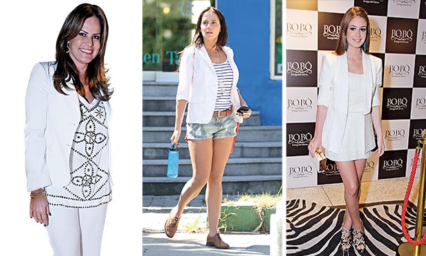 Inspire-se nos looks das celebridades e abuse do blazer branco