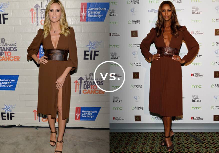 <strong>Heidi Klum</strong> e <strong>Iman</strong> vestem <strong>Michael Kors</strong>. O styling dos looks das duas ex-modelos é praticamente o mesmo: sapatos marrons e poucas joias. <strong>Heidi Klum</strong> e <strong>Iman</strong> vestem <strong>Michael Kors</strong>. O styling dos looks das duas ex-modelos é praticamente o mesmo: sapatos marrons e poucas joias.