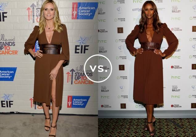 <strong>Heidi Klum</strong> e <strong>Iman</strong> vestem <strong>Michael Kors</strong>. O styling dos looks das duas ex-modelos é praticamente o mesmo: sapatos marrons e poucas joias. <strong>Heidi Klum</strong> e <strong>Iman</strong> vestem <strong>Michael Kors</strong>. O styling dos looks das duas ex-modelos é praticamente o mesmo: sapatos marrons e poucas joias.