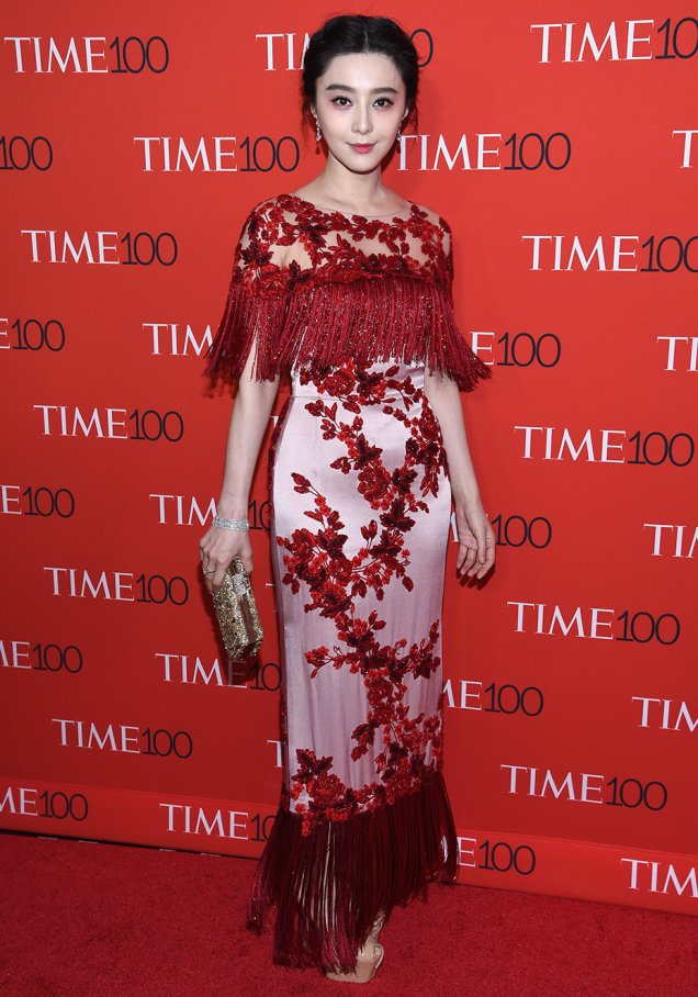<strong>Fan Bingbing</strong> veste<strong> Marchesa</strong>.