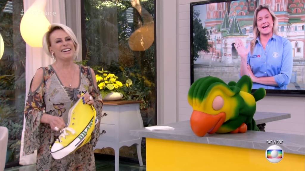 “Adorei a homenagem”, diz Fernanda Gentil ao ver Ana Maria com sapatão