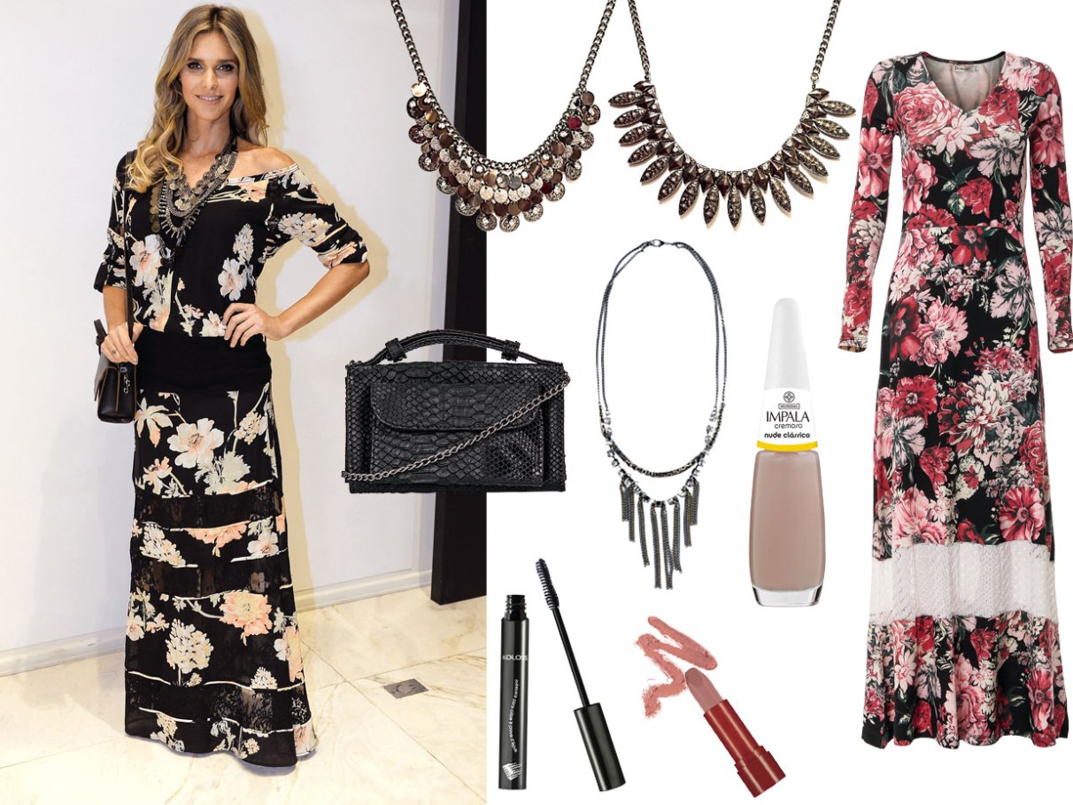 Inspire-se no look com vestido estampado de Fernanda Lima | CLAUDIA