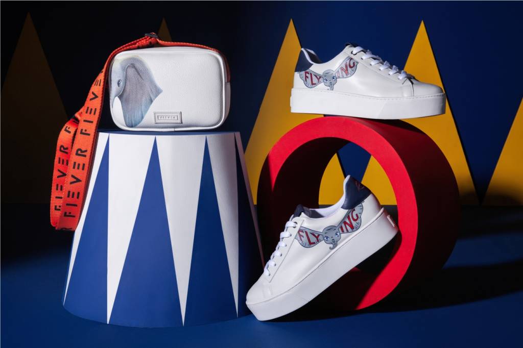Fiever lança coleção fofíssima de tênis e bolsas inspirados em ‘Dumbo’
