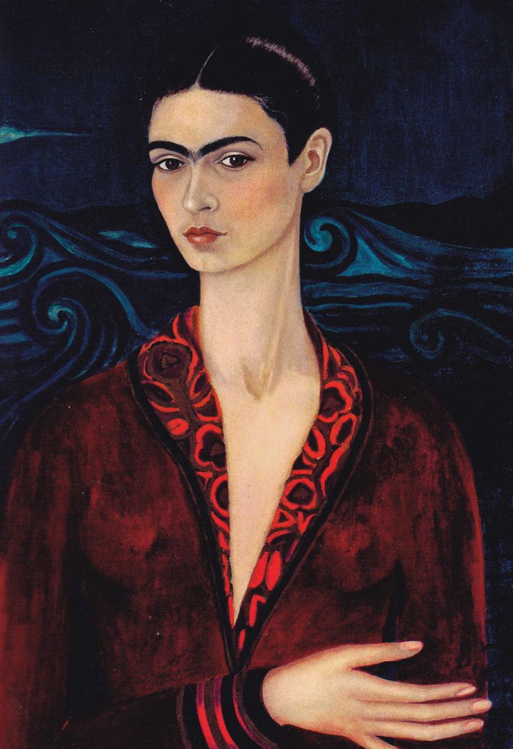 frida-kahl-auto-retrato-com-vestido-de-veludo