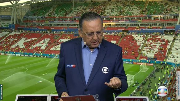 Galvão Bueno perde as contas ao vivo para alegria do Twitter