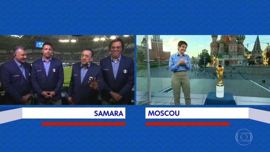 Galvão tem atitude machista e arrogante em conversa com Sandra Annenberg