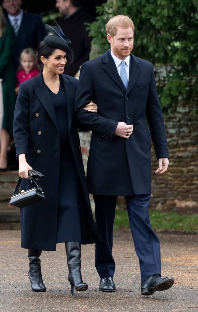 The Royal Family Attend Church On Christmas Day