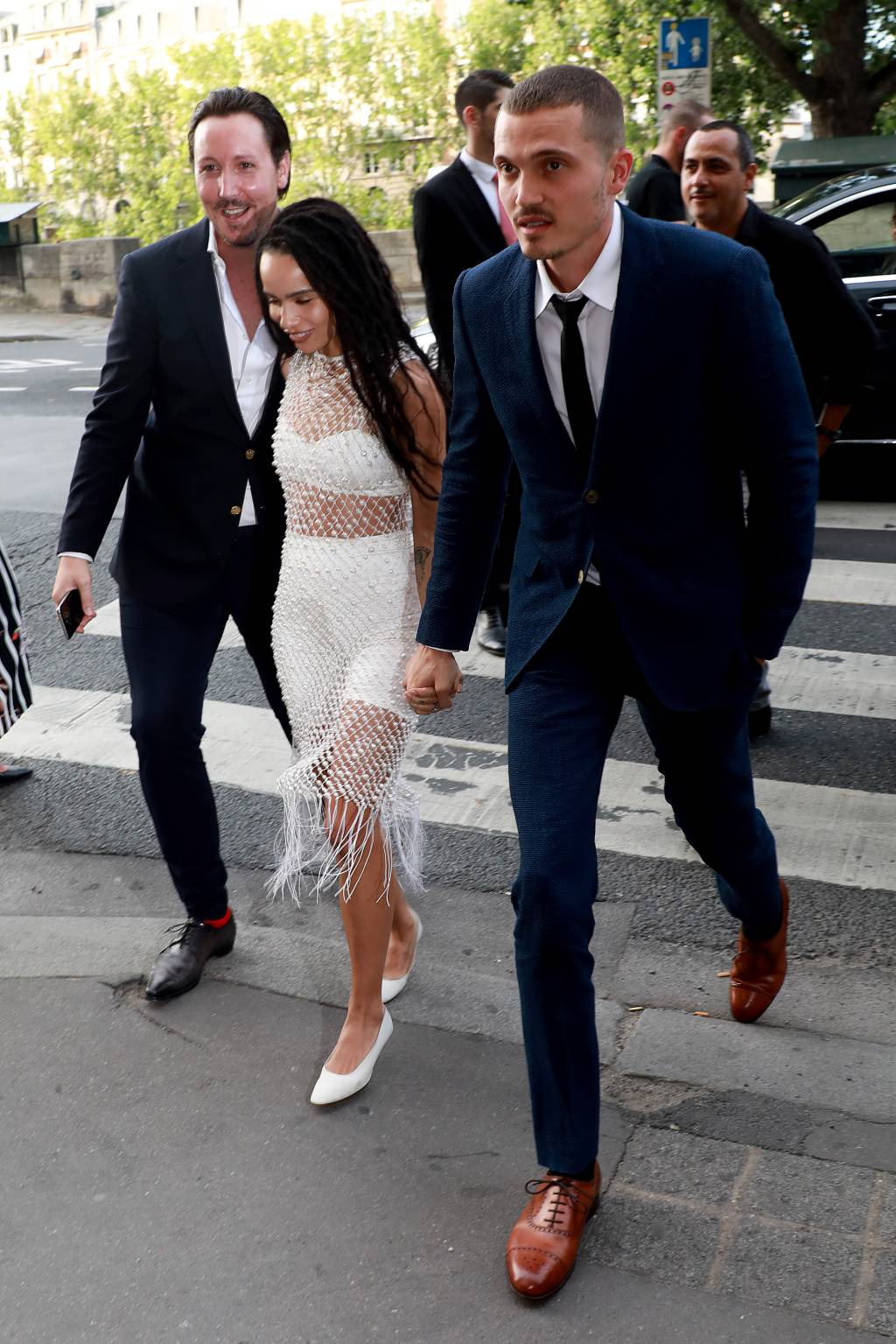 Zoe Kravitz look noiva Celebrity Sightings In Paris – June 28, 2019