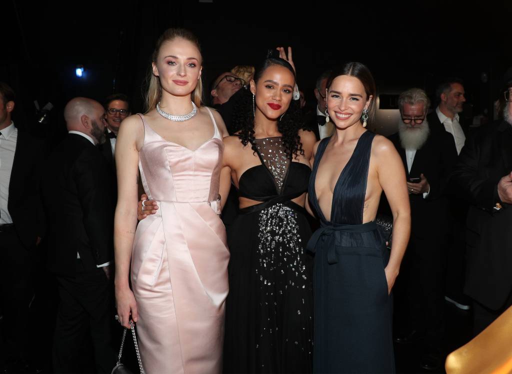 Sophie Turner, Nathalie Emmanuel e Emilia Clarke Sophie Turner, Nathalie Emmanuel e Emilia Clarke