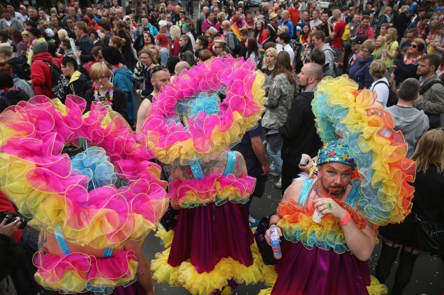 Em 2014 a cidade de Berlim teve três eventos diferentes de Orgulho LGBT. Este foi a Parada do Dia da Rua Christopher, na Avenida Kurfuerstendamm