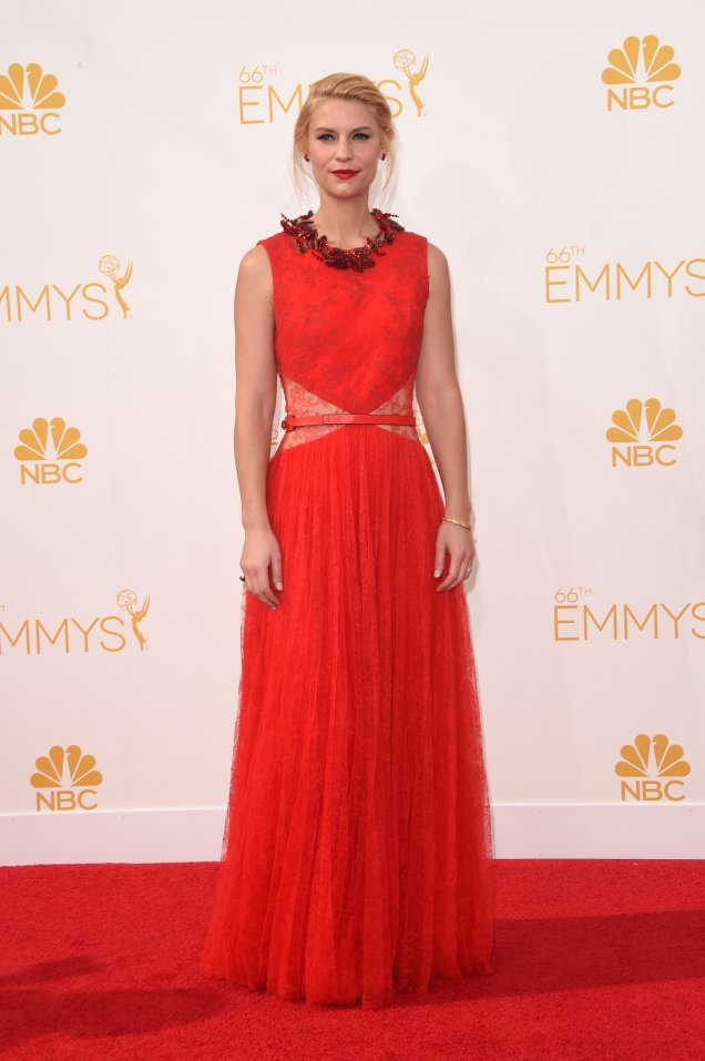 <strong>Claire Danes</strong> no Emmy Awards em 2014