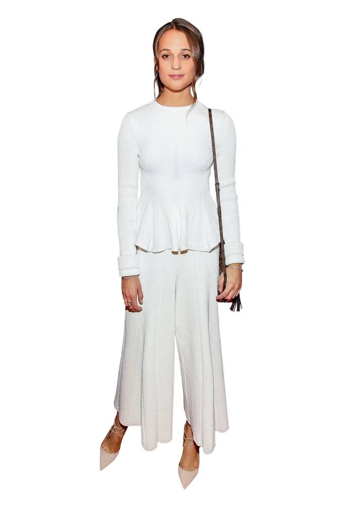 WASHINGTON, DC - NOVEMBER 23: Actress Alicia Vikander attends the premiere of "The Danish Girl", commemorating the Annual Transgender Day of Remembrance at United States Navy Memorial on November 23, 2015 in Washington, DC. (Photo by Paul Morigi/Getty Images)