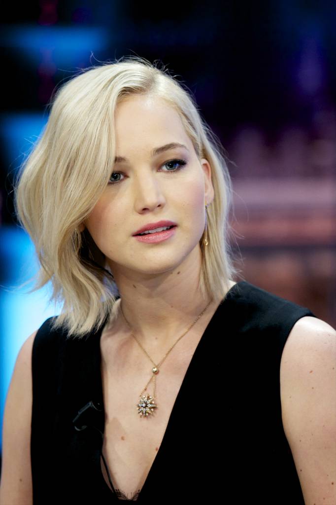 Jennifer Lawrence, Liam Hemsworth and Josh Hutcherson Attend 'El Hormiguero' Tv Show MADRID, SPAIN - NOVEMBER 26: Jennifer Lawrence attends 'El Hormiguero' Tv show at Vertice Studio on November 26, 2015 in Madrid, Spain. (Photo by Juan Naharro Gimenez/Getty Images)
