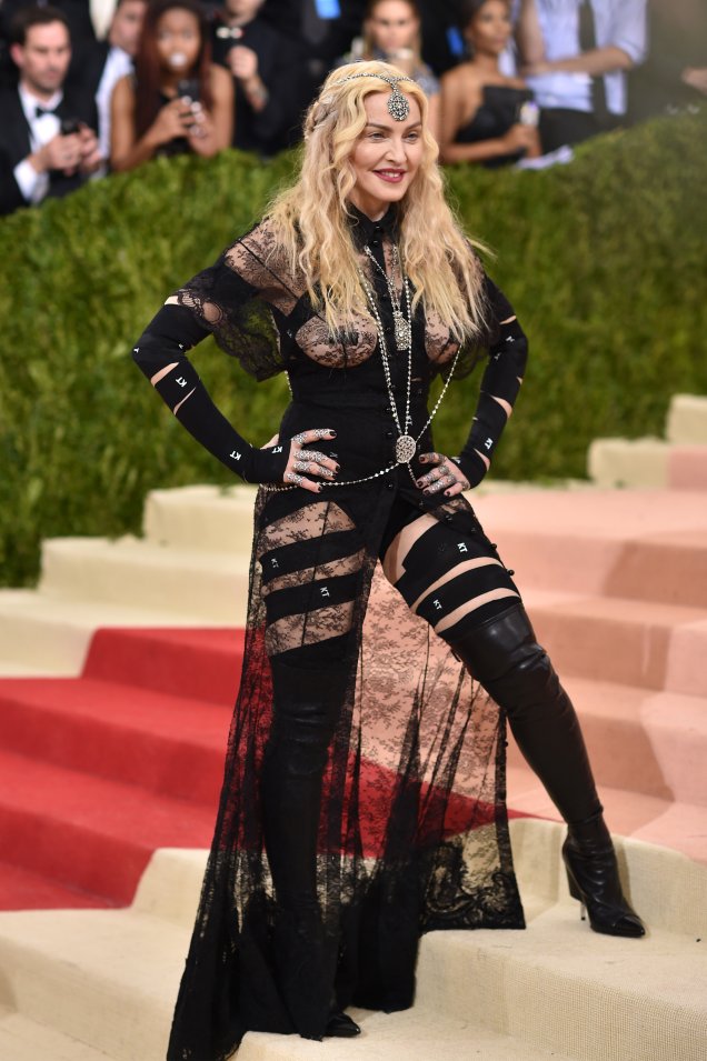 <strong>Madonna</strong> no baile do Metropolitan em 2016