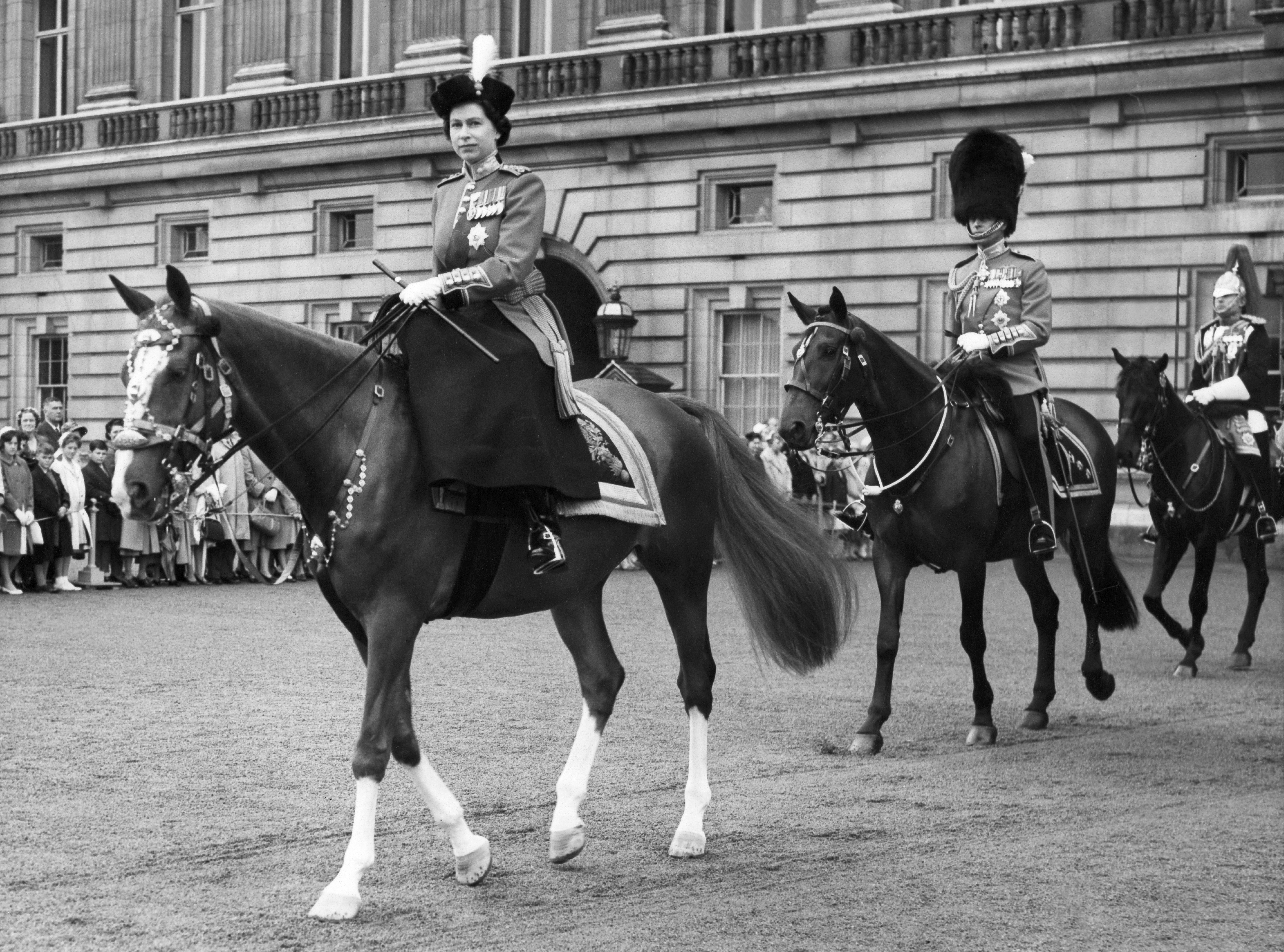 Rainha Elizabeth Trooping the Colour 1953