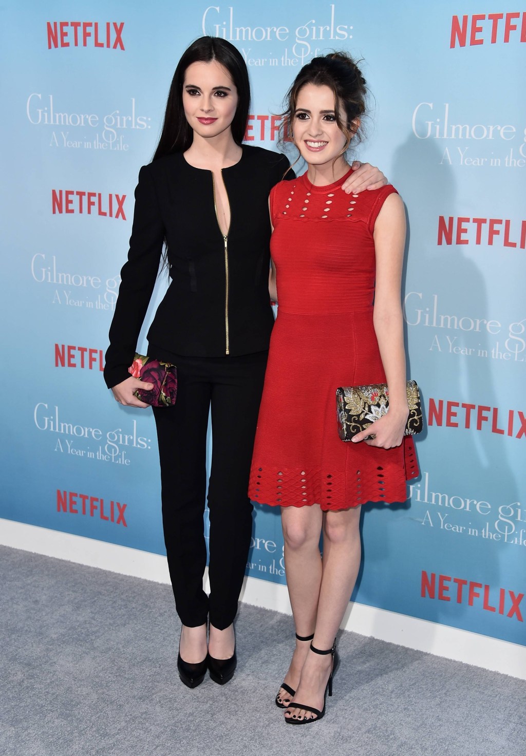 LOS ANGELES, CA - NOVEMBER 18: Actors Vanessa Marano and Laura Marano attend the premiere of Netflix's "Gilmore Girls: A Year In The Life" at the Regency Bruin Theatre on November 18, 2016 in Los Angeles, California. (Photo by Alberto E. Rodriguez/Getty Images)