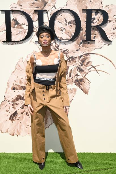 <strong>Winnie Harlow</strong> no desfile da <strong>Dior</strong>.