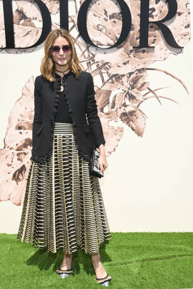 <strong>Olivia Palermo </strong>no desfile da <strong>Dior</strong>. <strong>Olivia Palermo </strong>no desfile da <strong>Dior</strong>.