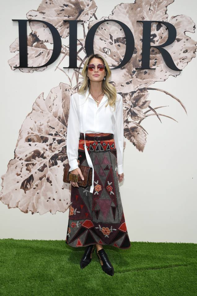 <strong>Helena Bordon </strong>no desfile da <strong>Dior</strong>. <strong>Helena Bordon </strong>no desfile da <strong>Dior</strong>.
