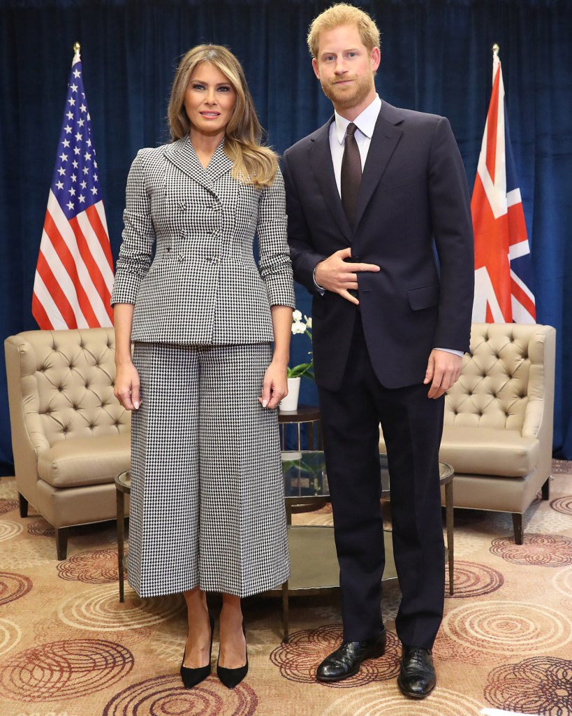 Príncipe Harry e Melania Trump