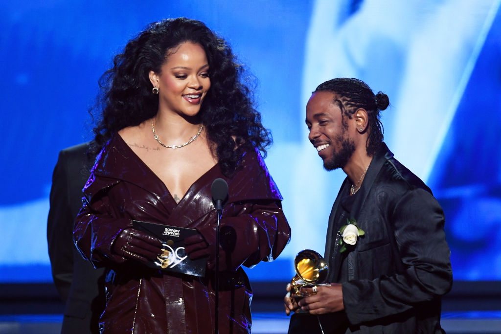 Rihanna e Kendrick Lamar no GRAMMY Awards 2018