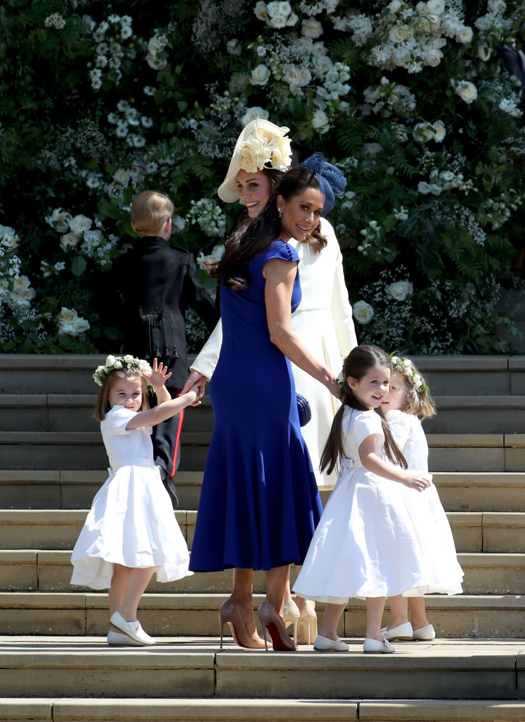 Princesa Charlotte de Cambridge, Príncipe George de Cambridge, Catherine, Kate Middleton, Jessica Mulroney, Ivy Mulroney e Florence van Cutsem