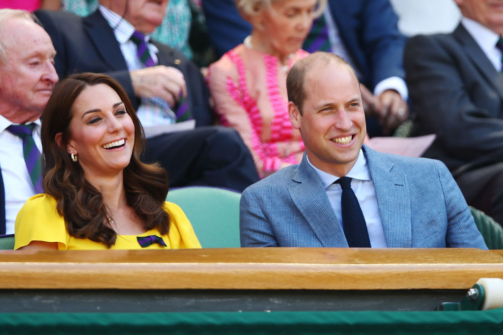 Kate Middleton, Duquesa de Cambridge, e Pr&iacute;ncipe William em Wimbledon