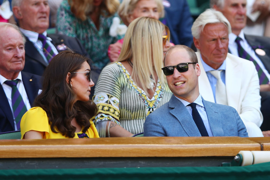 Kate Middleton, Duquesa de Cambridge, e Pr&iacute;ncipe William em Wimbledon