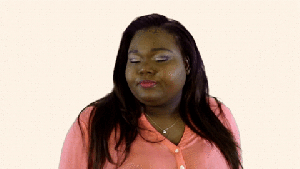 Gif de uma mulher negra indignada Gif de uma mulher negra indignada