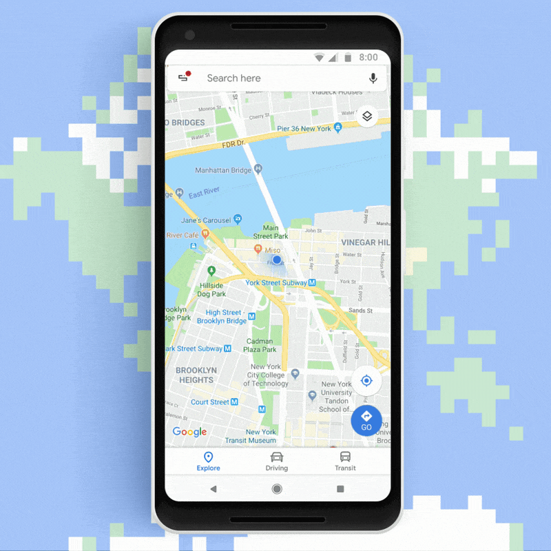 Google Maps lança jogo do cobrinha para o dia 1º de abril