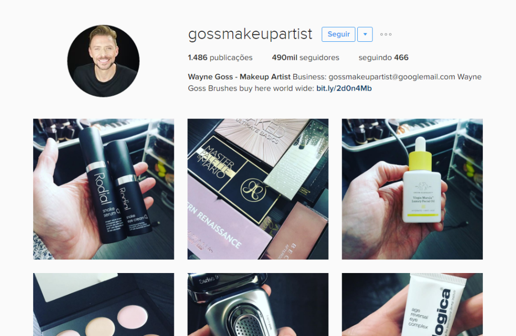 Conta Instagram Wayne Goss