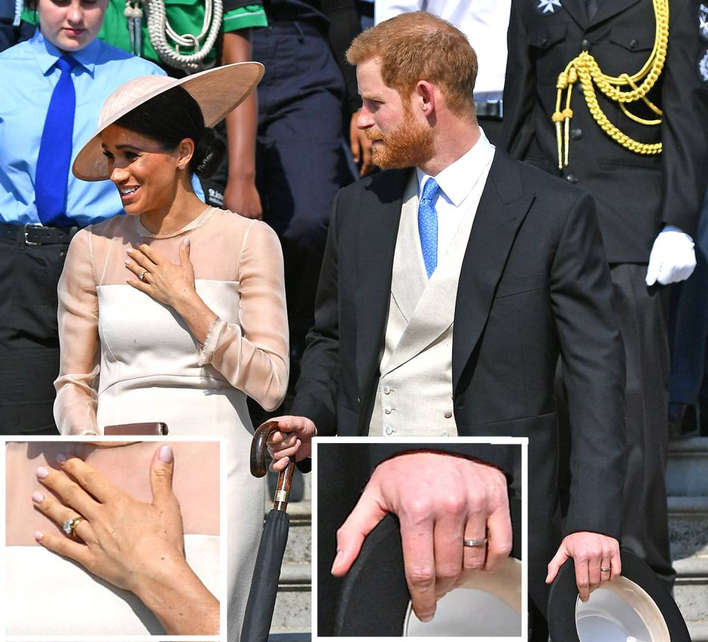 Harry e Meghan com aliança Harry e Meghan com aliança