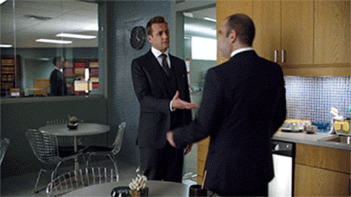 Harvey Specter (Gabriel Macht) e Louis Litt (Rick Hoffman), de "Suits"