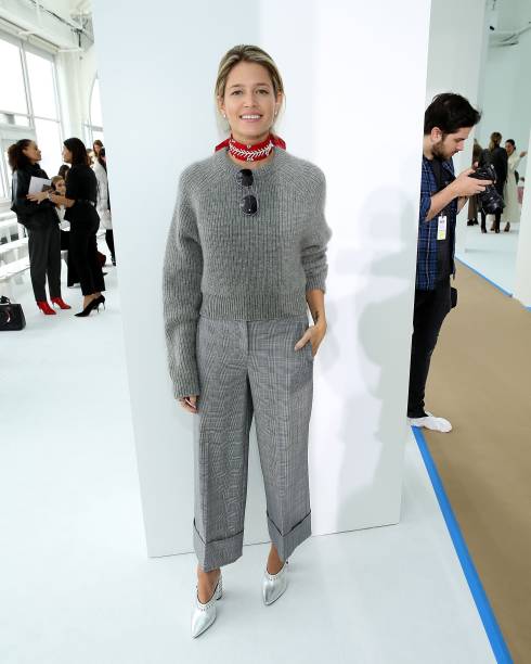 Helena Bordon no desfile de Delpozo