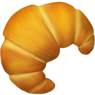 Mostrar o quanto amam a culinária francesa com este croissant