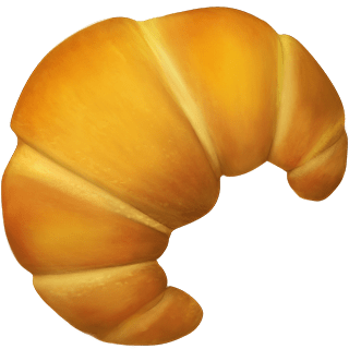 Mostrar o quanto amam a culinária francesa com este croissant