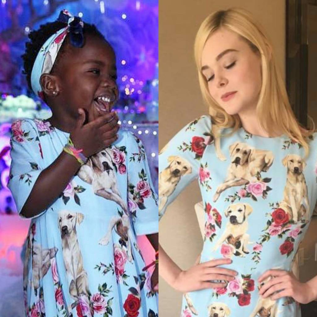 Titi usa o mesmo look com estampa de cachorros que Elle Fanning