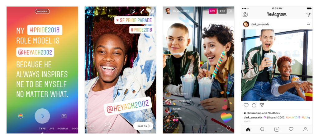 Instagram lança novas funções para mês do orgulho LGBTQ+